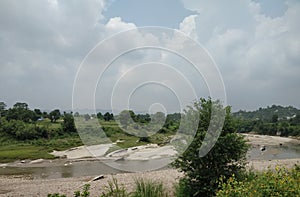 View of a natural landscape of rural India