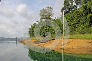 View of nature landscape Chiao Lan Dam