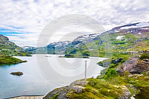 view of nature near Finse along the most scenical railway track in norway between Oslo and Bergen...IMAGE