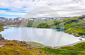 view of nature near Finse along the most scenical railway track in norway between Oslo and Bergen...IMAGE