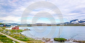 view of nature near Finse along the most scenical railway track in norway between Oslo and Bergen...IMAGE