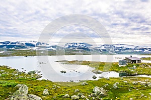 view of nature near Finse along the most scenical railway track in norway between Oslo and Bergen...IMAGE