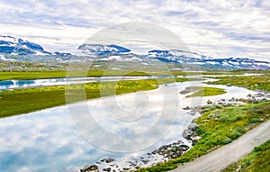 view of nature near Finse along the most scenical railway track in norway between Oslo and Bergen...IMAGE