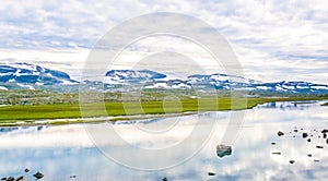 view of nature near Finse along the most scenical railway track in norway between Oslo and Bergen...IMAGE