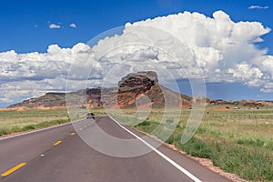 View of Navajo and Hopi Nation Reservations in Arizona USA