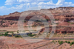 View of Navajo and Hopi Nation Reservations in Arizona USA