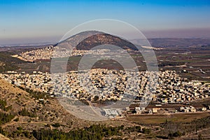 A view of Nazareth in Holy Land