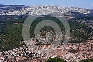 View of Nazareth from Mount Tabor
