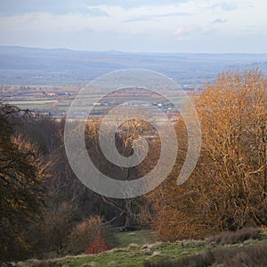 View near Chipping Campden over Cotswolds landscape photo