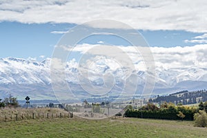 View from near Geraldine Fairlie Lookout point, Canterbury, New Zealand South Island