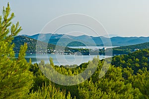 View of the near of Jezera on Murter island Croatia