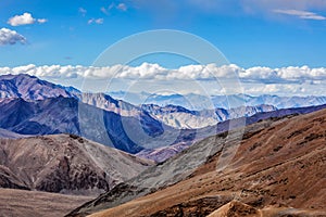 View near Tanglang la Pass in Himalayas photo