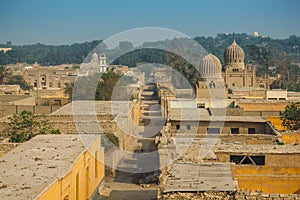 View on the necropolis in Cairo