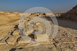 View of the necropolis in Saqqara, Egy