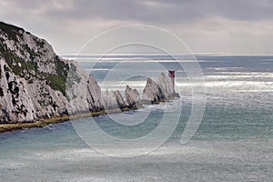 View of the Needles on the Isle of Wight
