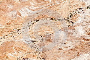 View of Negev desert in Israel photo