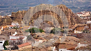 View of the neighborhood of the caves of Guadix photo