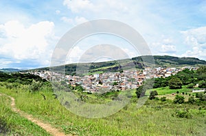 View of a neighborhood in the city of Andrelândia