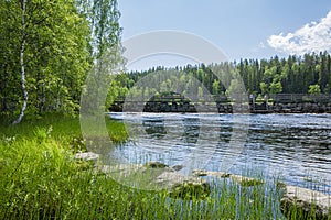 View of the Neitikoski Rapids, part of Ruunaa Rapids, Lieksa, Finland