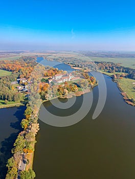 The view on the Nesvizh castle, Belarus