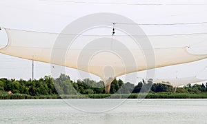 View upon the nets of the italian fishing industry