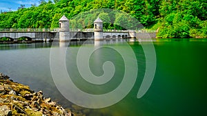 A view of the Neustadt dam in the Harz Mountains