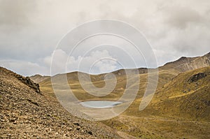 View of the Nevado de Toluca, inactive volcano of Mexico