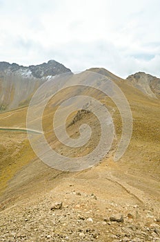 View of the Nevado de Toluca, inactive volcano of Mexico