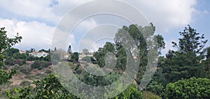 A view from Neve Habaron Residence in Zichron Yaacov, Israel, summertime, today