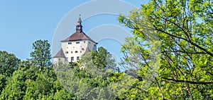 View at the New Castle in Banska Stiavnica, Slovakia