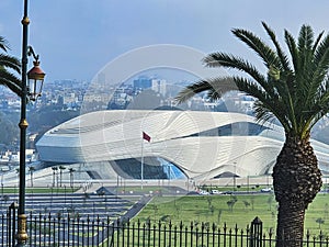 view of The new Grand Theatre of Rabat in Morocco