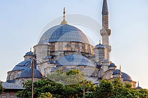 View of the New Mosque (originally named the Valide Sultan Mosque).