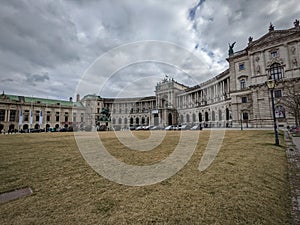 View on the new palace of Hofburg