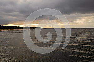 The view from the new pier in Koserow towards Zempin/Zinnowitz