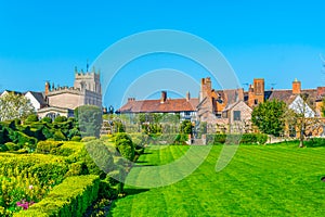 View of the new place gardens in Stratford upon Avon, England