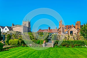 View of the new place gardens in Stratford upon Avon, England