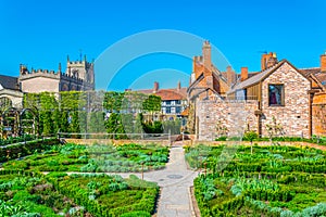 View of the new place gardens in Stratford upon Avon, England