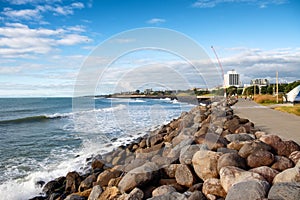 View of New Plymouth Coastal Walkway, North Island, New Zealand