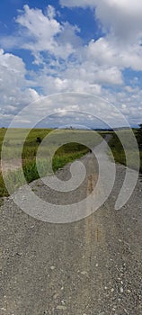 View of a newly constructed road funded by the electorate  member.