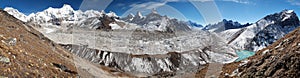 View of Ngozumba glacier photo