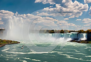 A view of the Niagara Waterfalls