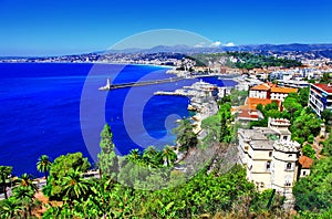 View of Nice, french riviera