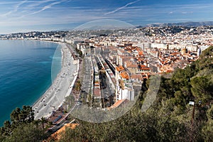 View of Nice in the French Riviera