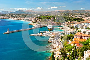 View of Nice, mediterranean resort