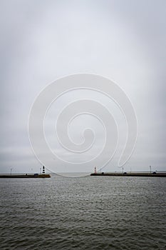 A view of Nida harbor in Lithuania