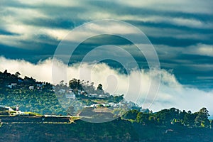 View of Niebla, a small town in the river mouth of Valdivia River photo