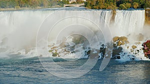 View of NigarA Falls in the United States from the Canadian coast