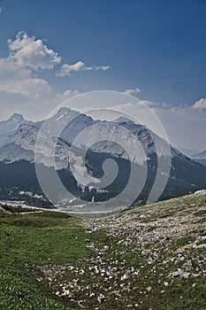 A view of Nigel Peak and Icefield Parkway.    Columbia Icefield Area AB Canada photo