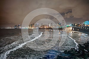 View of the night Tel Aviv