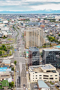 View of Niigata City from Above - Japan